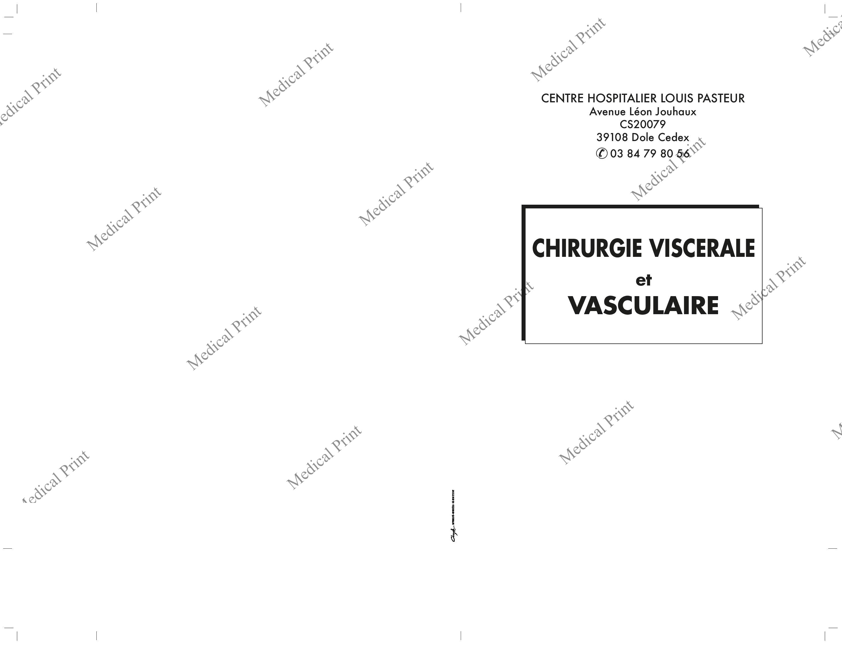 pochette service chirurgie viscerale et vasculaire